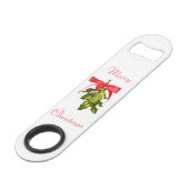 vrolijke kerstmis mistletoe speed flessenopener (Voorkant Gekanteld)