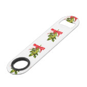 vrolijke kerstmis mistletoe speed flessenopener (Achterkant Gekanteld)