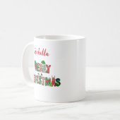 Vrolijke Kerstmis Mok (Voorkant links)