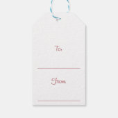 Vrolijke Kerstmis Moose in Kerstmis Sweater Dier Cadeaulabel (Achterkant)