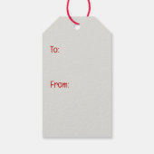 Vrolijke Kerstmis Pembroke Welsh Corgi Dog Cadeaulabel (Achterkant)