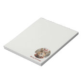 Vrolijke Kerstmis Pembroke Welsh Corgi Dog Notitieblok (Linkerzijde)