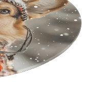 Vrolijke Kerstmis Pembroke Welsh Corgi Dog Snijplank (Hoek)