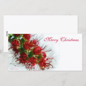 Vrolijke Kerstmis Photocard Feestdagenkaart (Voorkant / Achterkant)