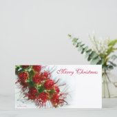 Vrolijke Kerstmis Photocard Feestdagenkaart (Staand voorkant)