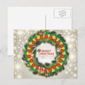 Vrolijke Kerstmis Pickleball 1 Briefkaart (Voorkant / Achterkant)