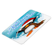 Vrolijke Kerstmis Pinguïn Flex Magneten (Linkerzijde)
