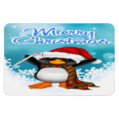 Vrolijke Kerstmis Pinguïn Flex Magneten (Horizontaal)