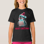 Vrolijke Kerstmis Pinguïn Liefhebbers T-shirt (Voorkant)