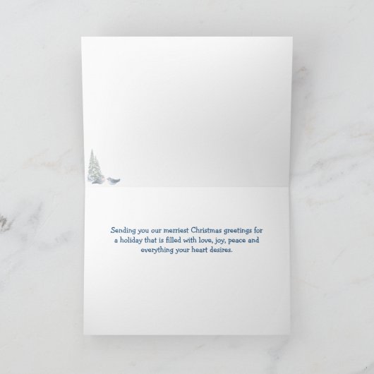 Vrolijke Kerstmis Pinguïns met Igloo in Sneeuw Feestdagen Kaart (Binnen)