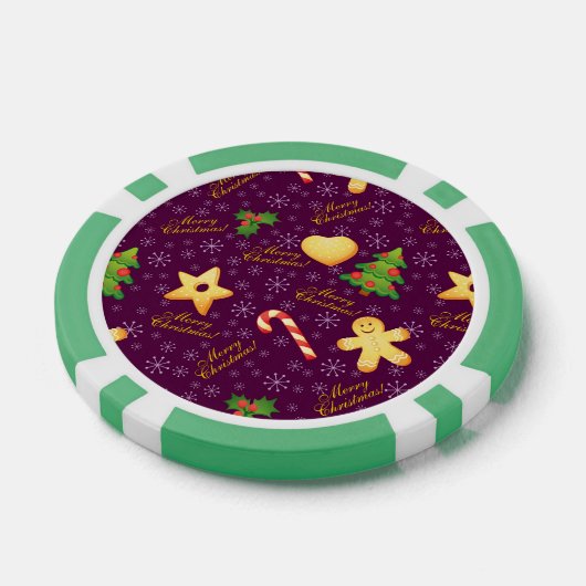 Vrolijke Kerstmis Poker Chips (Enkel)