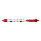 Vrolijke Kerstmis Poodle Tuxedo Schrijven Pen (Achterkant)