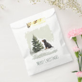 Vrolijke Kerstmis Rottweiler Hond Kerstboom Bedankzakje (Gezegeld)