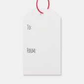 Vrolijke Kerstmis Rottweiler Hond Kerstboom Cadeaulabel (Achterkant)