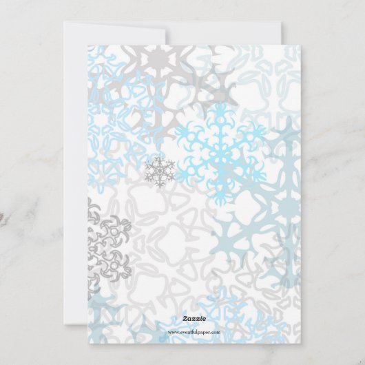 Vrolijke Kerstmis Snowflakes Collage 3 Foto's Feestdagenkaart (Achterkant)