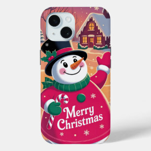 Vrolijke Kerstmis Snowman iPhone / iPad case