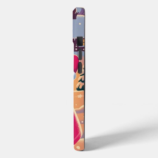 Vrolijke Kerstmis Snowman iPhone / iPad case (Achterkant / Links)