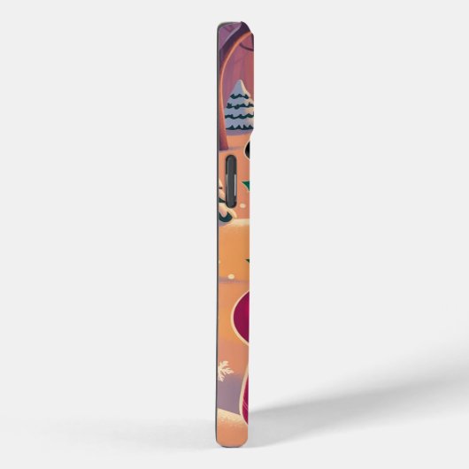 Vrolijke Kerstmis Snowman iPhone / iPad case (Achterkant / Rechts)