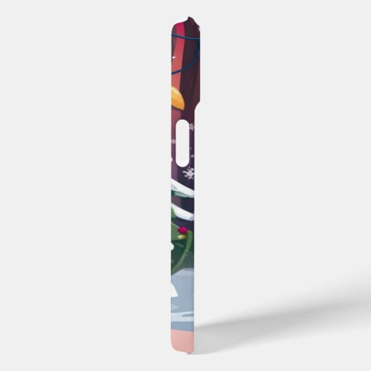 Vrolijke Kerstmis Snowman iPhone / iPad case (Achterkant / Rechts)