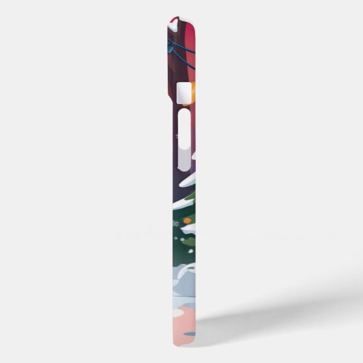 Vrolijke Kerstmis Snowman iPhone / iPad case (Achterkant / Links)