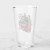 Vrolijke Kerstmis steampunk Glas (Achterkant)