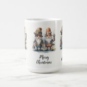 Vrolijke Kerstmis Steampunk Gnomen Koffiemok (Center)