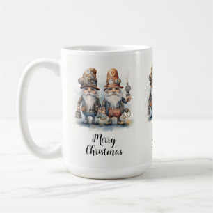 Vrolijke Kerstmis Steampunk Gnomen Koffiemok