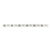 Vrolijke Kerstmis Steampunk Gnomen Satijnen Lint (Voorkant)