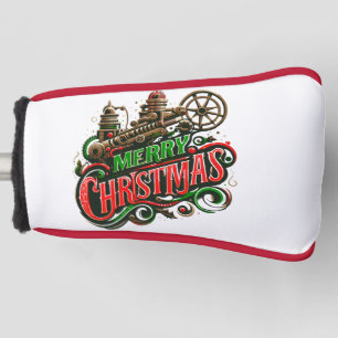 Vrolijke Kerstmis steampunk Golfheadcover