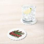 Vrolijke Kerstmis steampunk Kartonnen Onderzetters (Insitu)