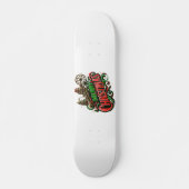 Vrolijke Kerstmis steampunk Persoonlijk Skateboard (Voorkant)