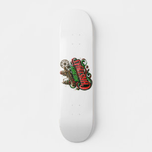Vrolijke Kerstmis steampunk Persoonlijk Skateboard
