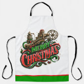 Vrolijke Kerstmis steampunk Schort (Voorkant)