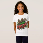 Vrolijke Kerstmis steampunk T-shirt (Voorkant volledig)