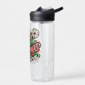 Vrolijke Kerstmis steampunk Waterfles (Links)