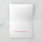 Vrolijke Kerstmis steekt Kaart aan (Binnen)