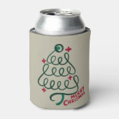 Vrolijke Kerstmis Stethoscoop CNA Medisch Medewerk Blikjeskoeler (Blikje Voorkant)