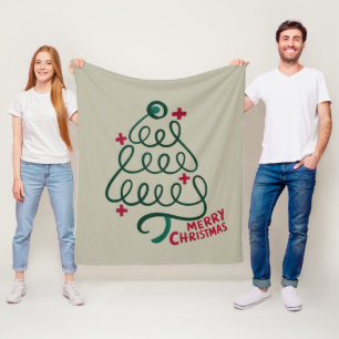 Vrolijke Kerstmis Stethoscoop CNA Medisch Medewerk Fleece Deken