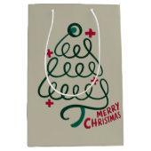 Vrolijke Kerstmis Stethoscoop CNA Medisch Medewerk Medium Cadeauzakje (Voorkant)