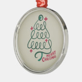 Vrolijke Kerstmis Stethoscoop CNA Medisch Medewerk Metalen Ornament (Links)