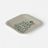 Vrolijke Kerstmis Stethoscoop CNA Medisch Medewerk Papieren Bordje (Gebogen)