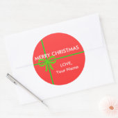 VROLIJKE KERSTMIS STICKERS (Envelop)