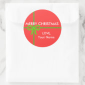 VROLIJKE KERSTMIS STICKERS (Tas)