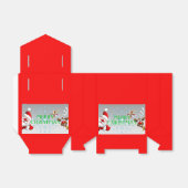 Vrolijke Kerstmis Tent Favor Box Bedankdoosjes (Uitgevouwen)