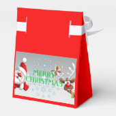 Vrolijke Kerstmis Tent Favor Box Bedankdoosjes (Achterkant)