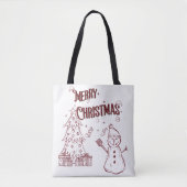 Vrolijke Kerstmis Tote Bag (Voorkant)