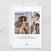 Vrolijke Kerstmis Typografie 17 Foto Feestdagenkaart (Achterkant)