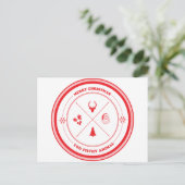 Vrolijke Kerstmis u Vuil Dier Feestdagenkaart (Staand voorkant)