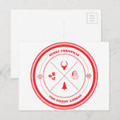 Vrolijke Kerstmis u Vuil Dier Feestdagenkaart (Voorkant / Achterkant)