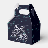 Vrolijke Kerstmis vakantie geschenkdoos Bedankdoosjes (Achterkant)